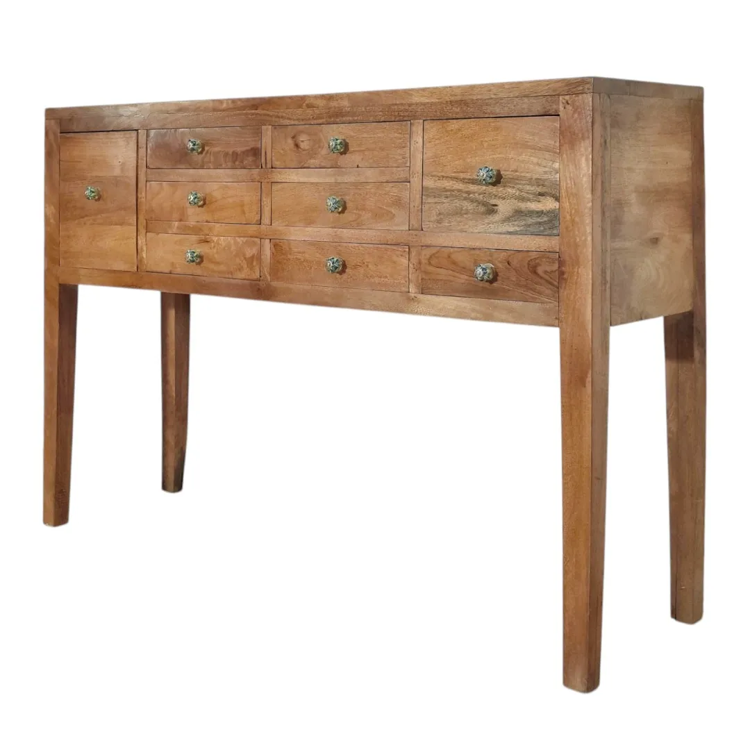 THE KANIKA MANGO WOOD CONSOLE DRESSER | خزانة تسريح وكونسول كانيكا من خشب المانجو