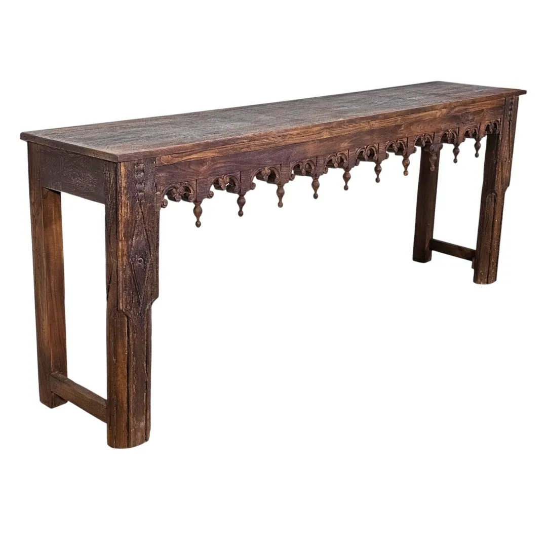 Al-Majlis Hand-Carved Archway Console