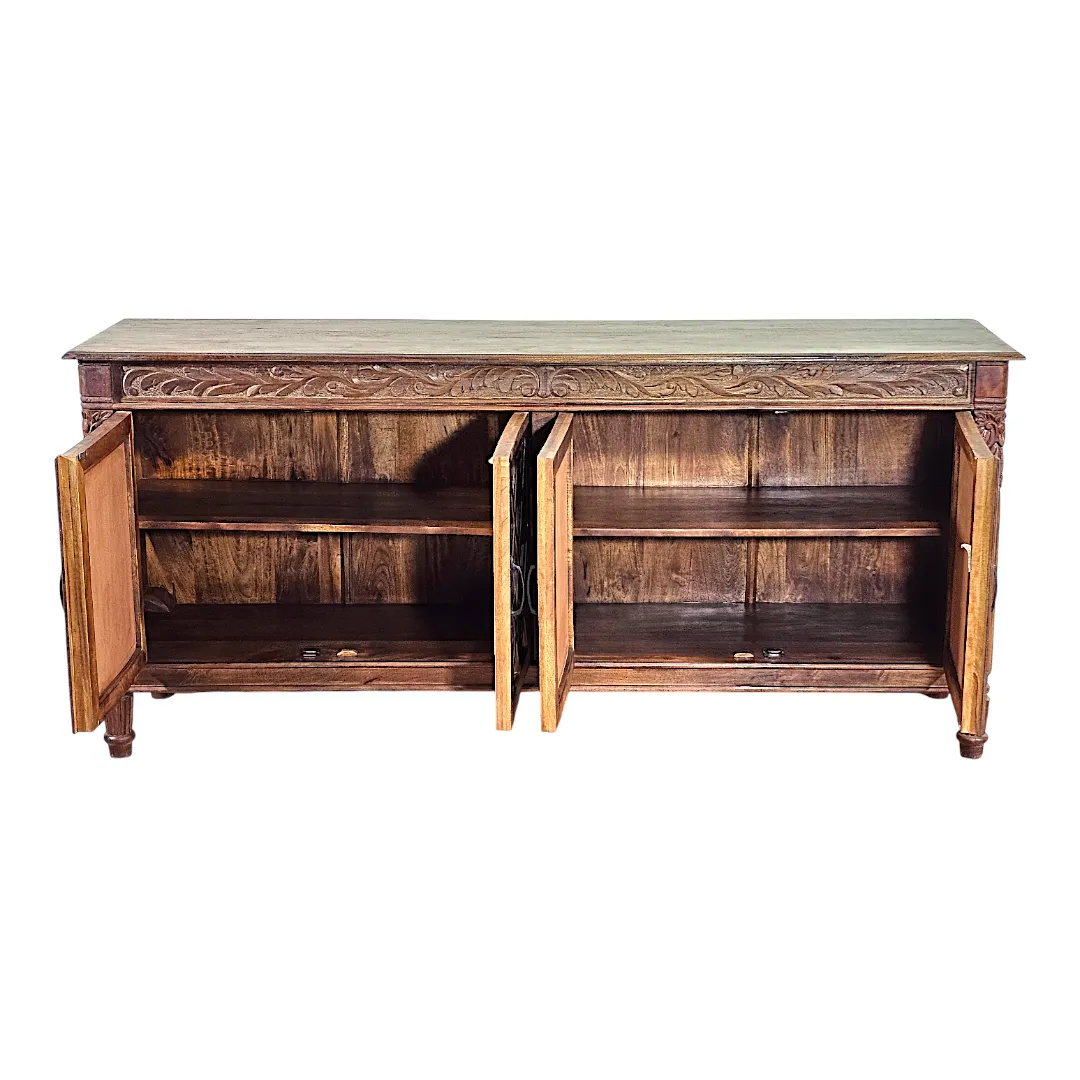 Aparador Espejo Patrimonio Tallado Carved Heritage Mirrored Buffet