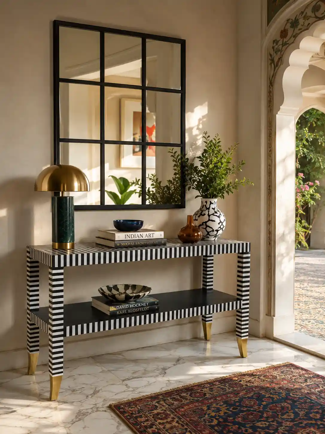 The Gisaka Op-Art Meridian Console Table