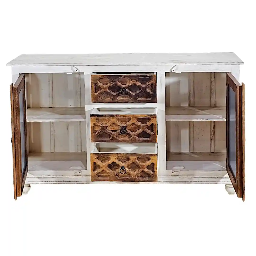 The Jali Mirrored  Sideboard