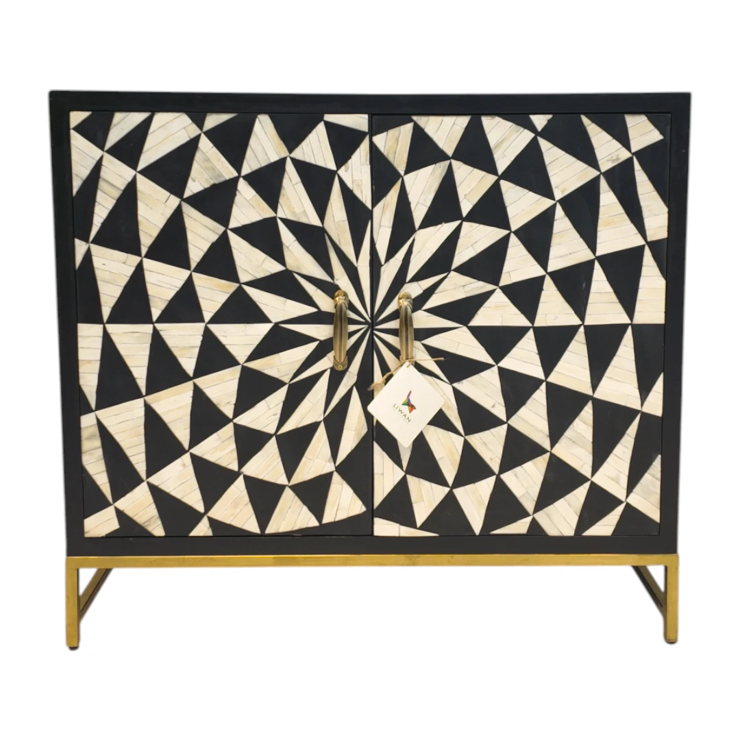 Ecliptic Radiance Inlay Accent Cabinet
