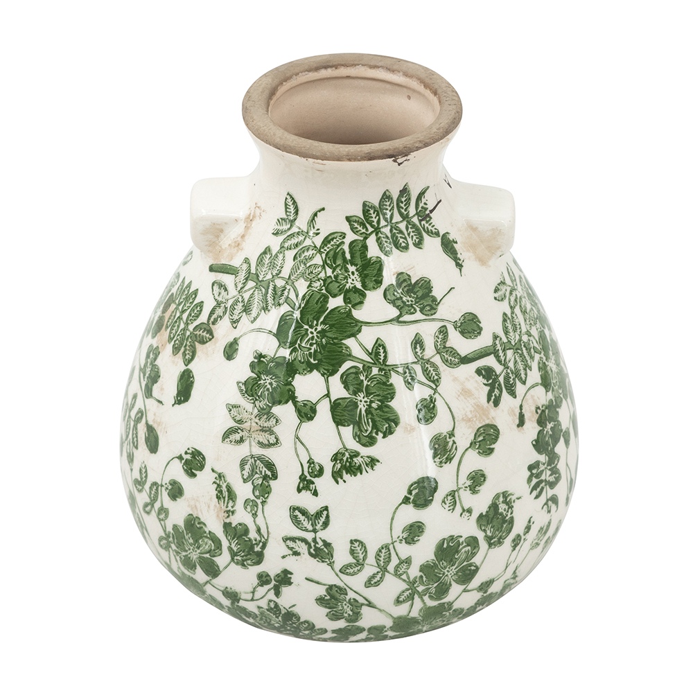 The Ivy & Blossom Decorative Bulbous Jar