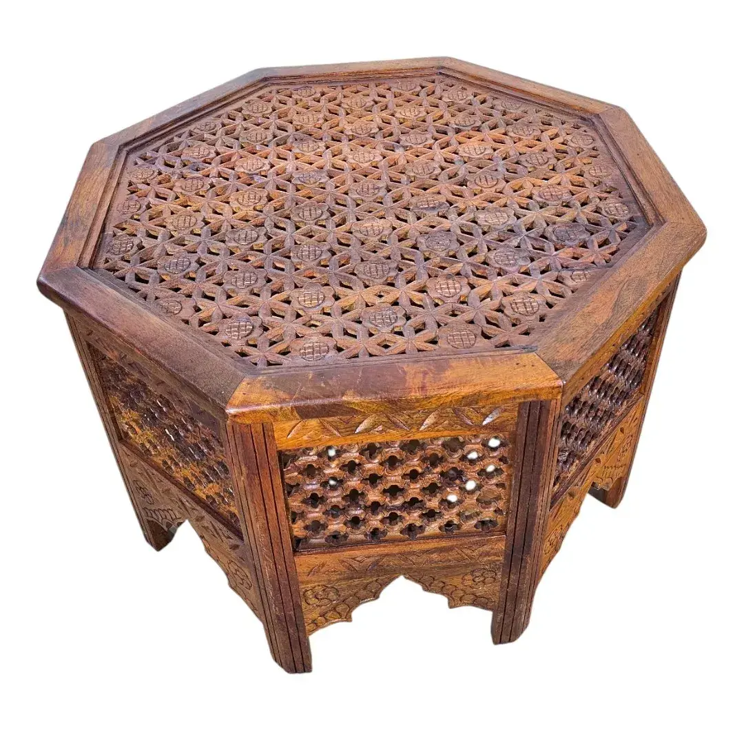 Table Octogonale Moucharabieh (Octagonal Mashrabiya Coffee Table)