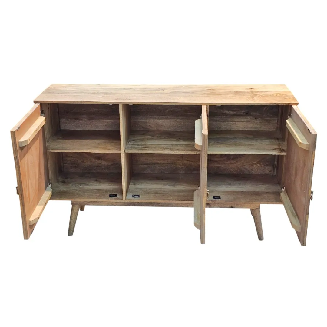 Geometric Parquetry & Ebonized Chevron Buffet