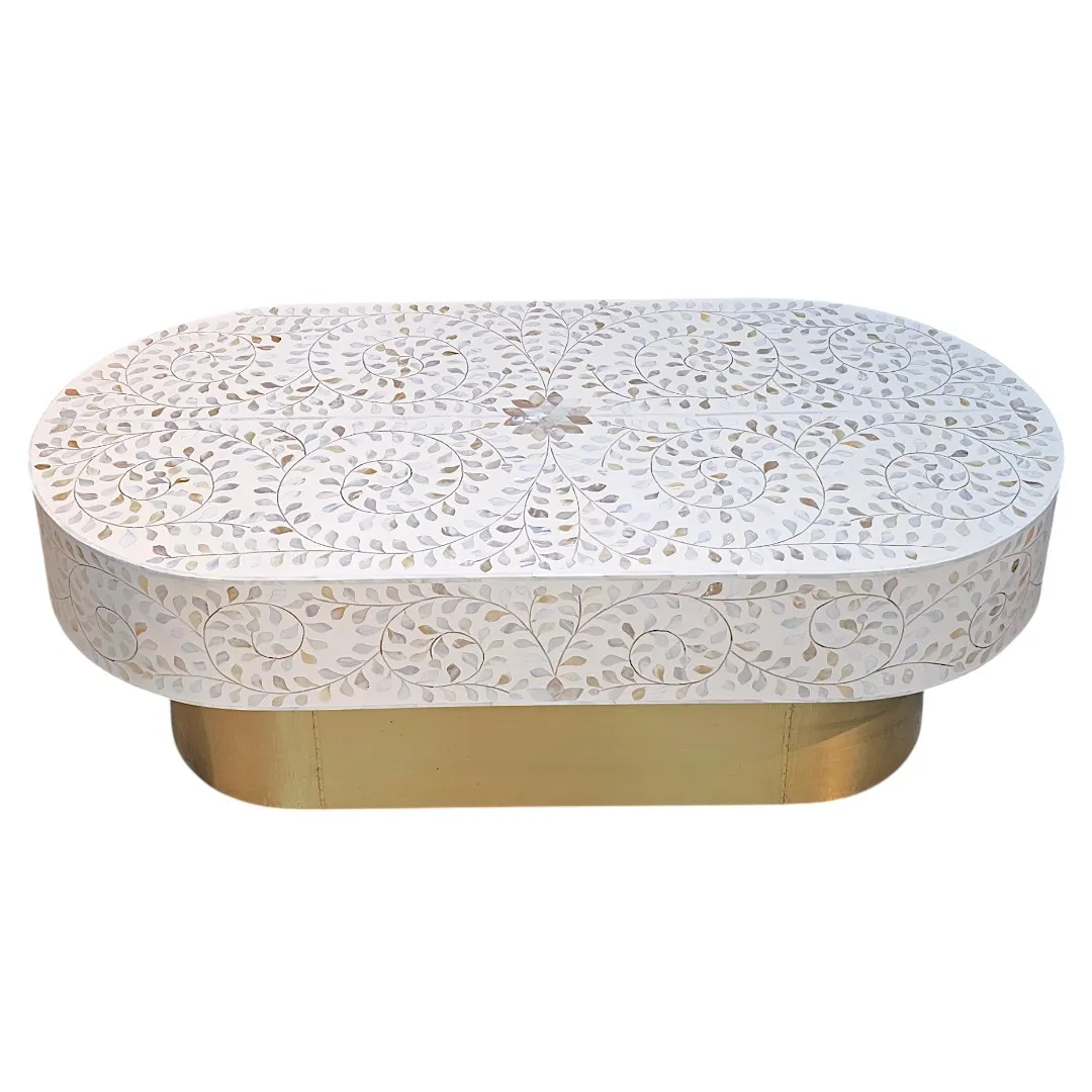 Al-Safa Streamlined Mother-of-Pearl Coffee Table