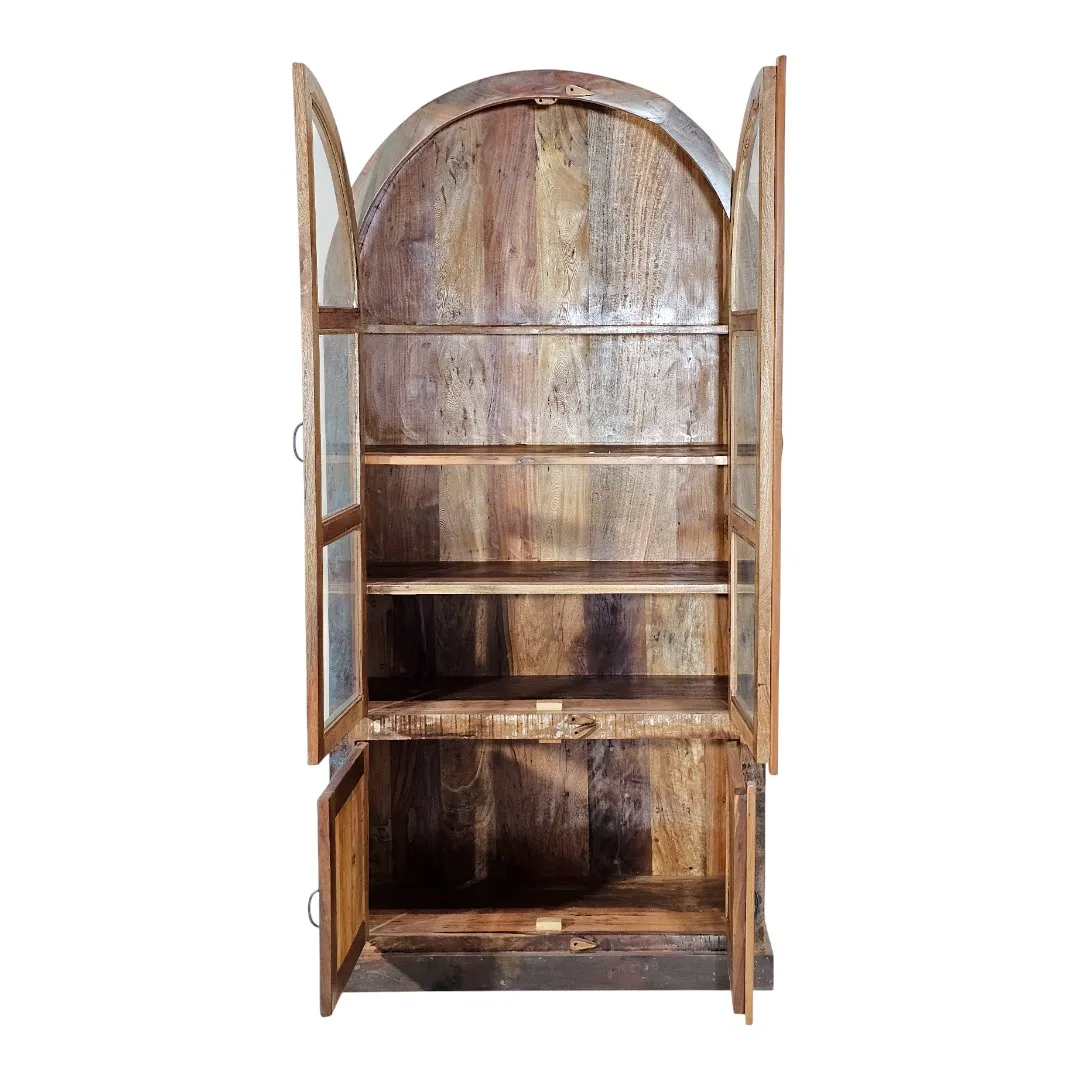 Archway Reclaimed Wood Display Cabinet