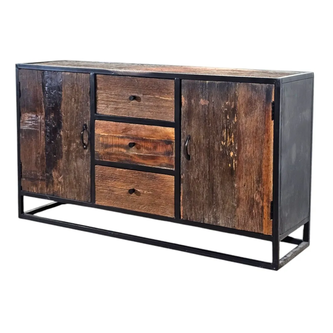The Sleeper Wood & Iron Minimalist Sideboard