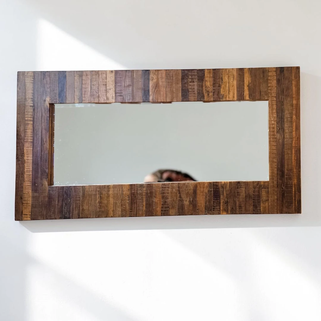 The Reclaimed Slat Mosaic Mirror