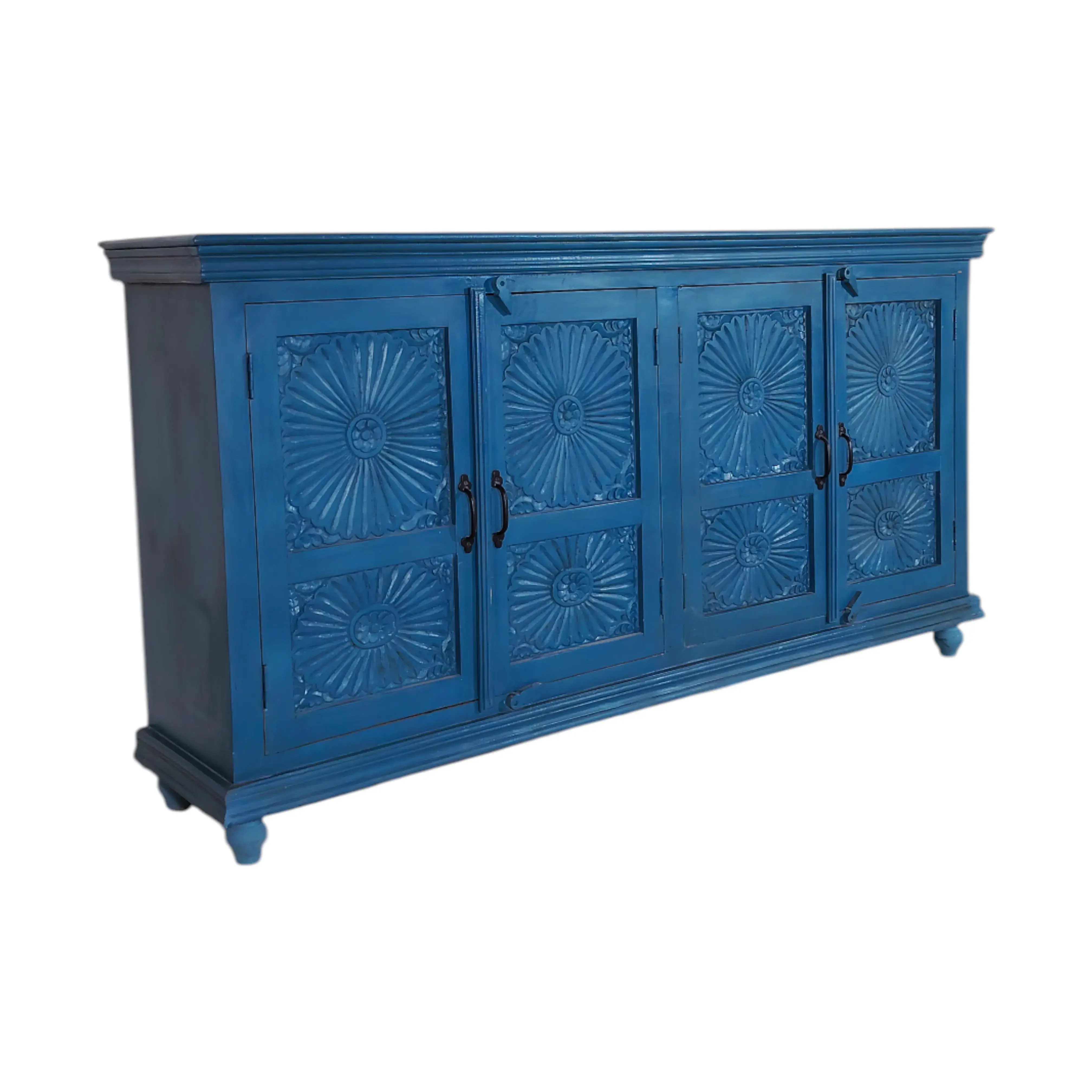 Azure Carved Sideboard
