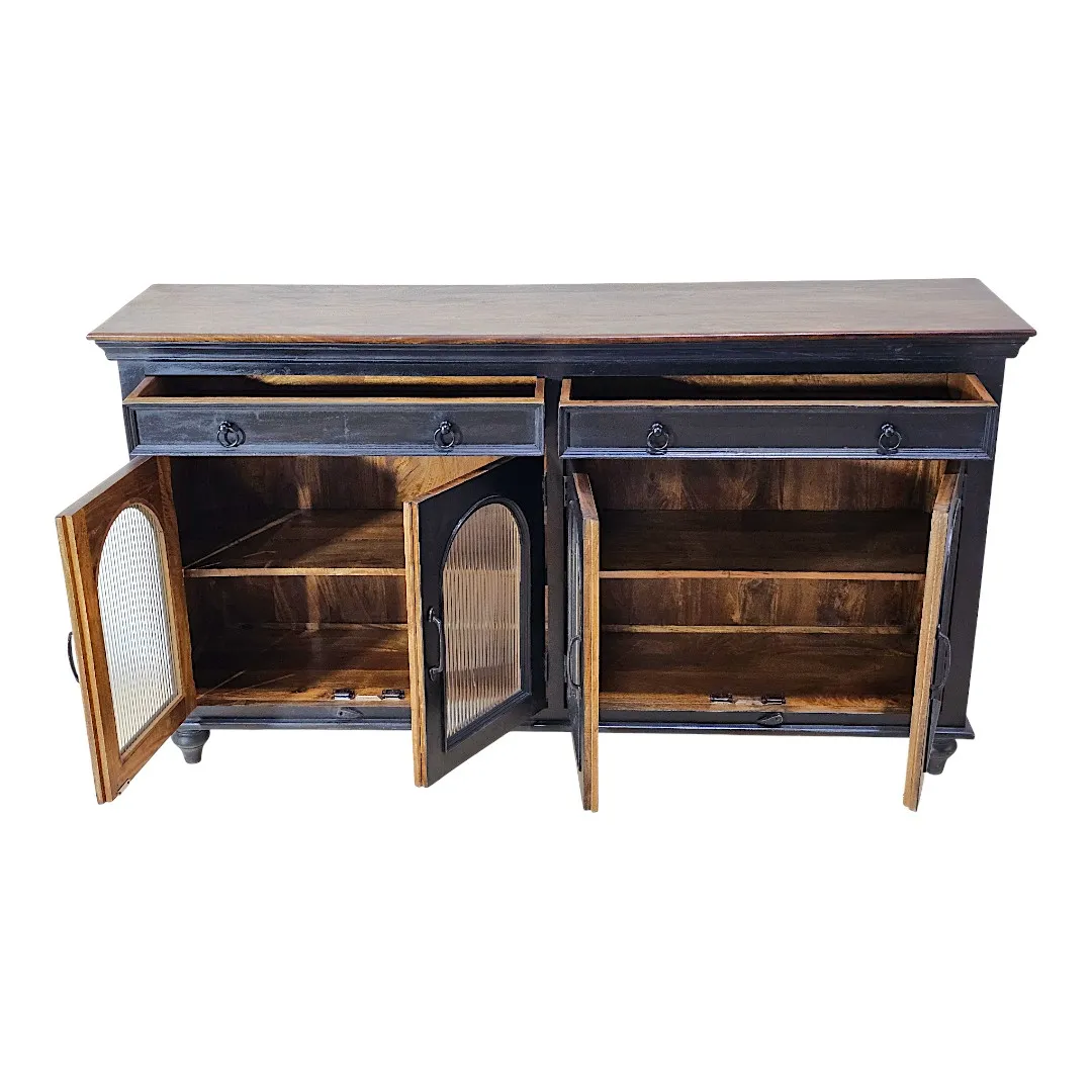 The Flute Glass Display Sideboard