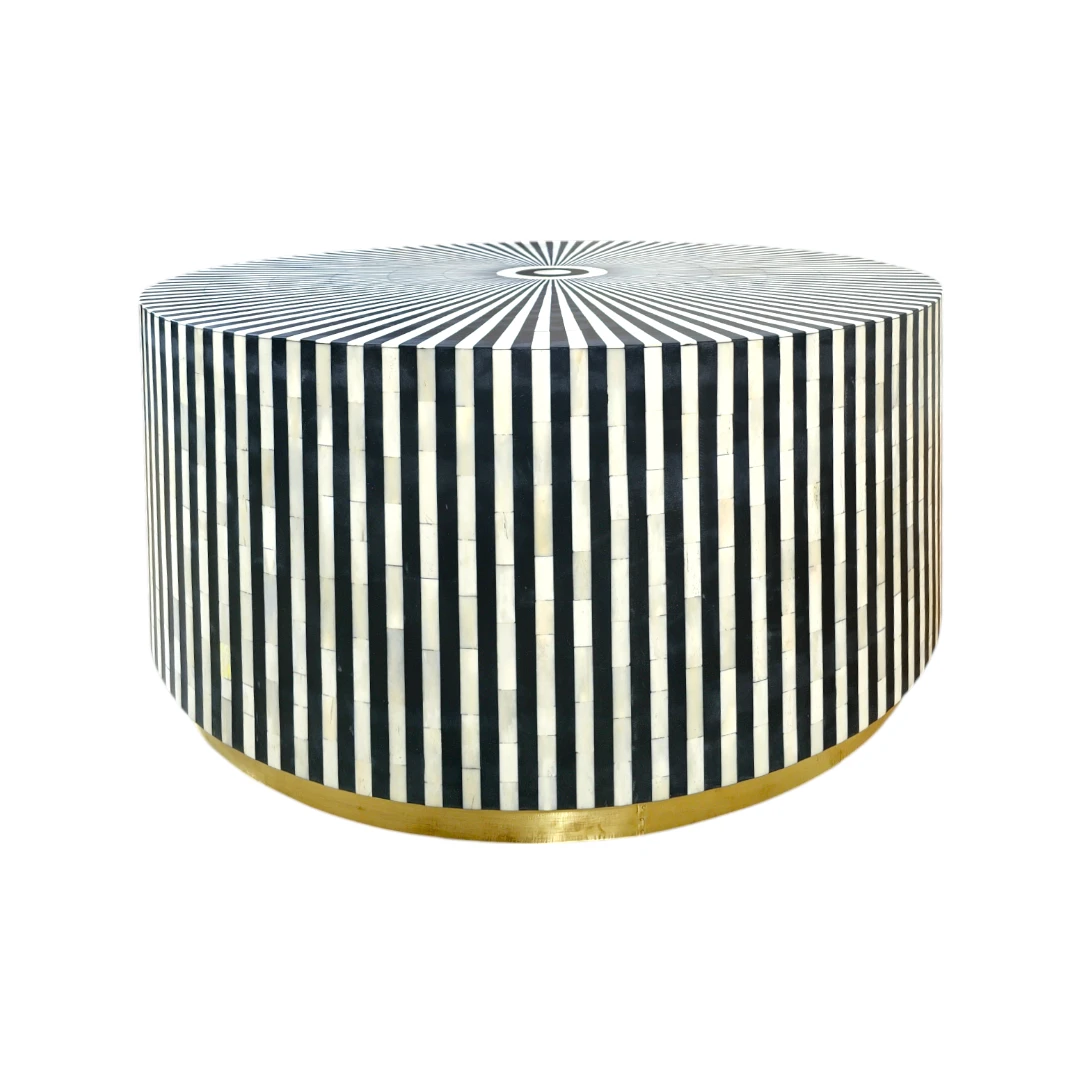 Zenith Noir Bone Inlay Coffee Table