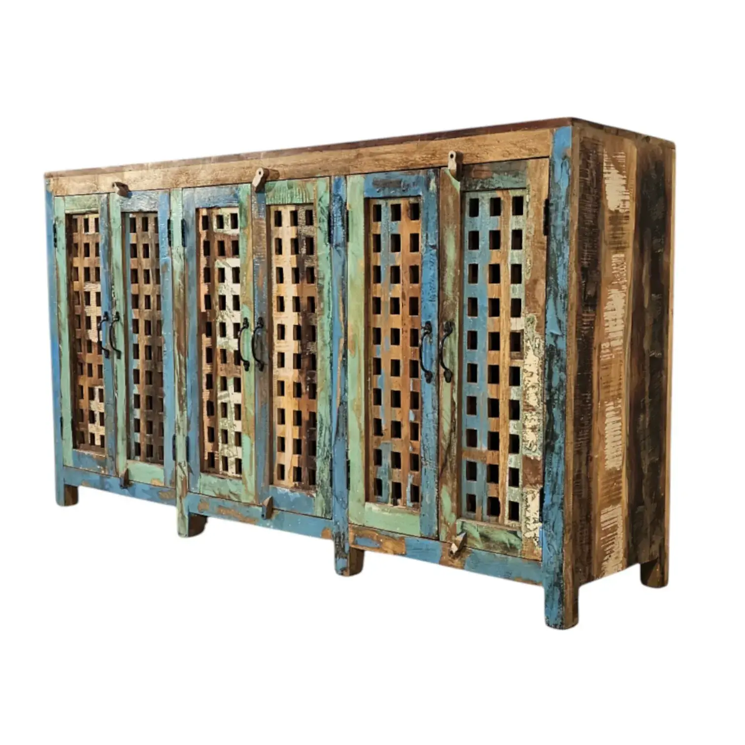 Kasbah Reclaimed Wood Jali Sideboard
