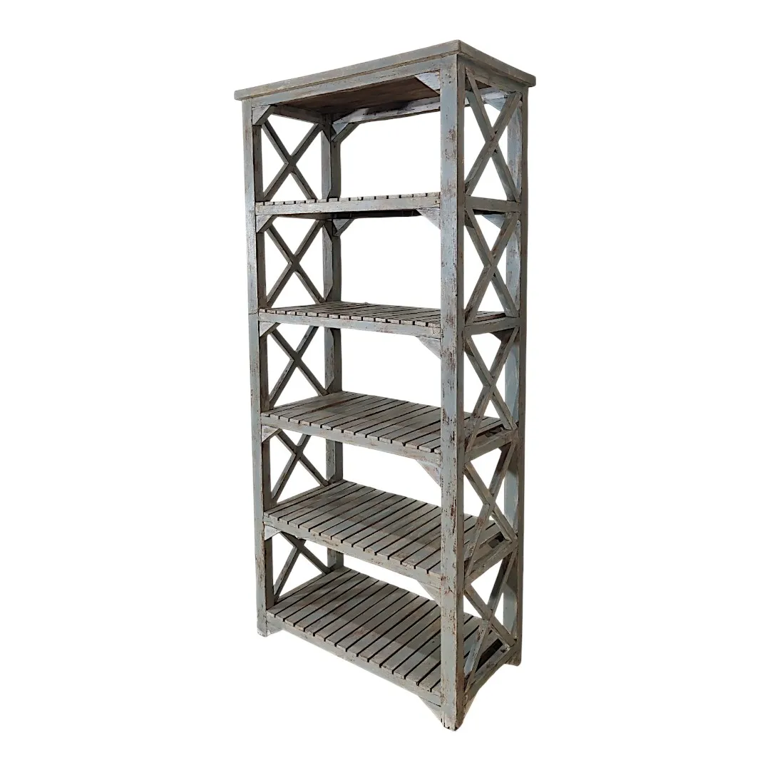 The Slat-Shelved Accent Bookcase | خزانة كتب بلكنات مميزة
