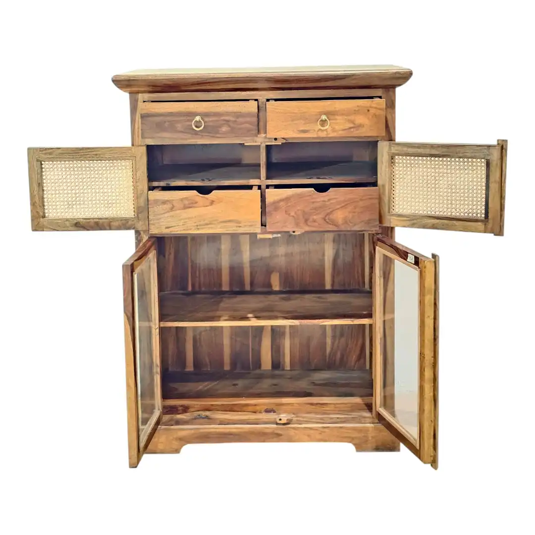 The Sheesham Heritage Rattan & Glass Atelier