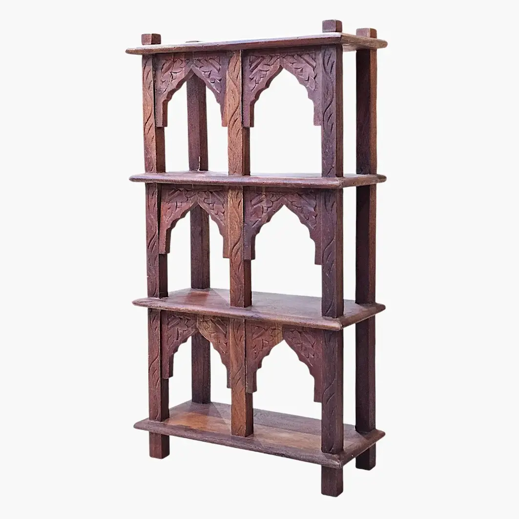 The Juniper Alcove - Hand-Carved Sanctuary Shelf (Le Sanctuaire de l'Alchôve)