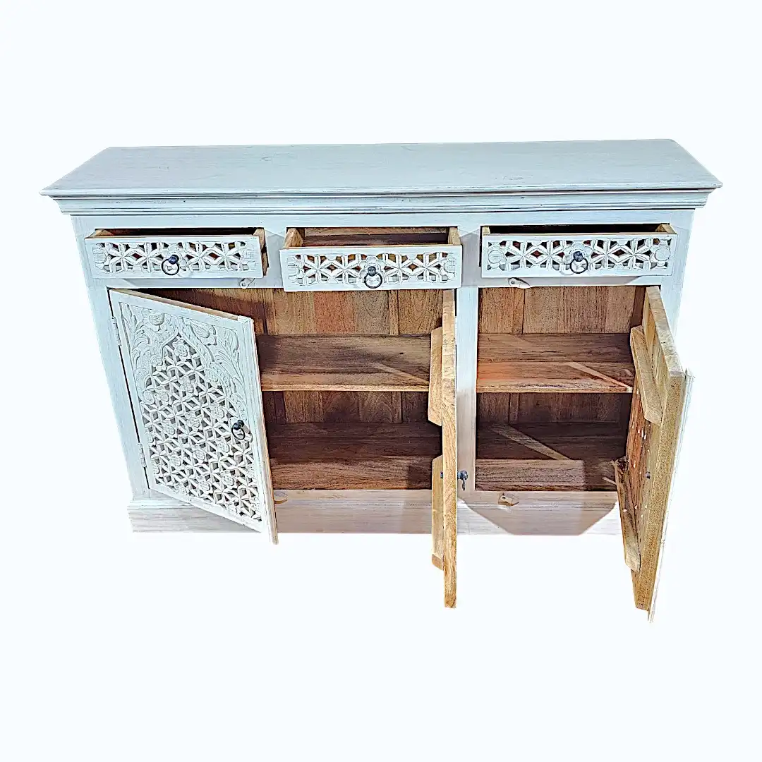 Medina Floral Garden Sideboard | خزانة "حديقة المدينة" المزخرفة