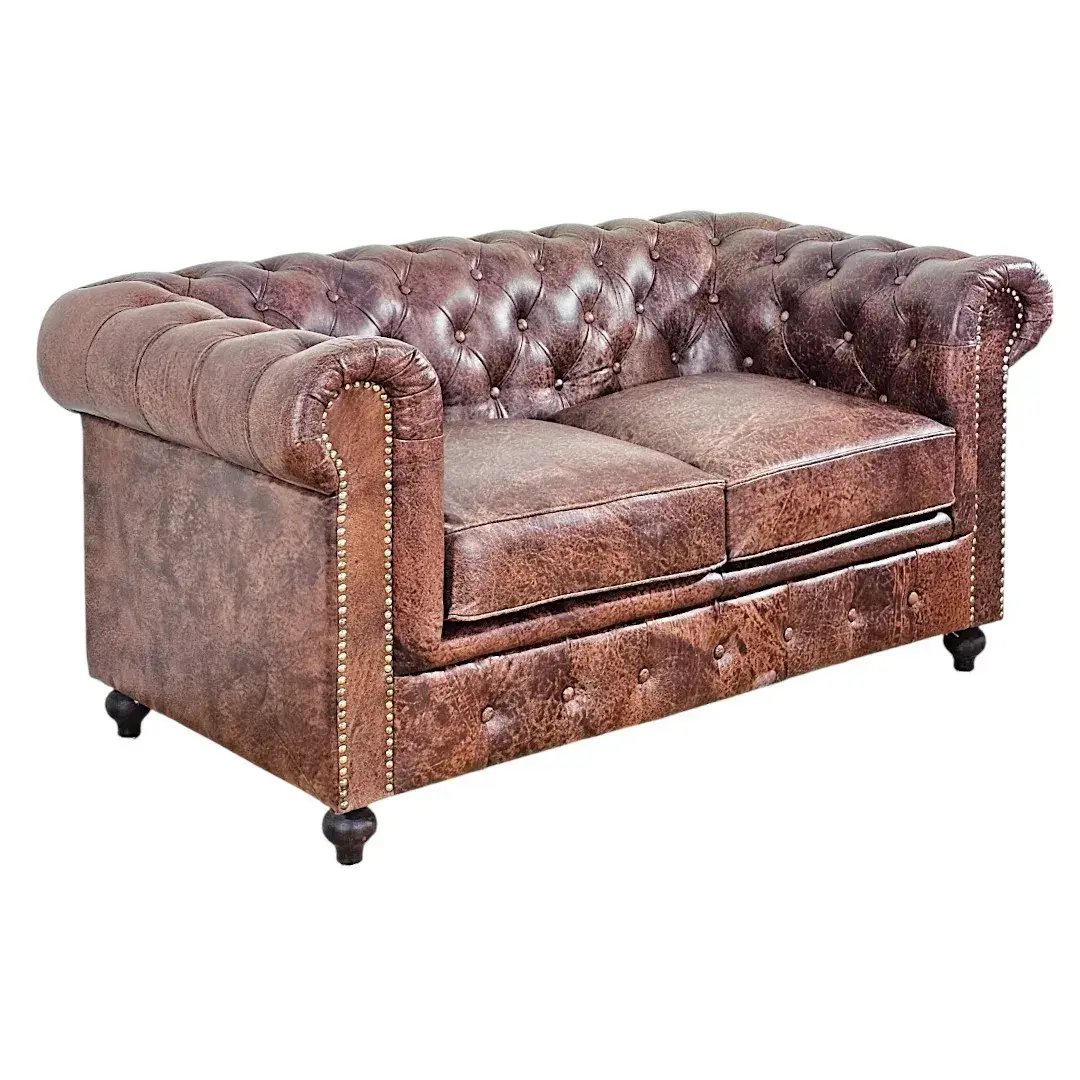 The Kensington Heritage Leather Loveseat