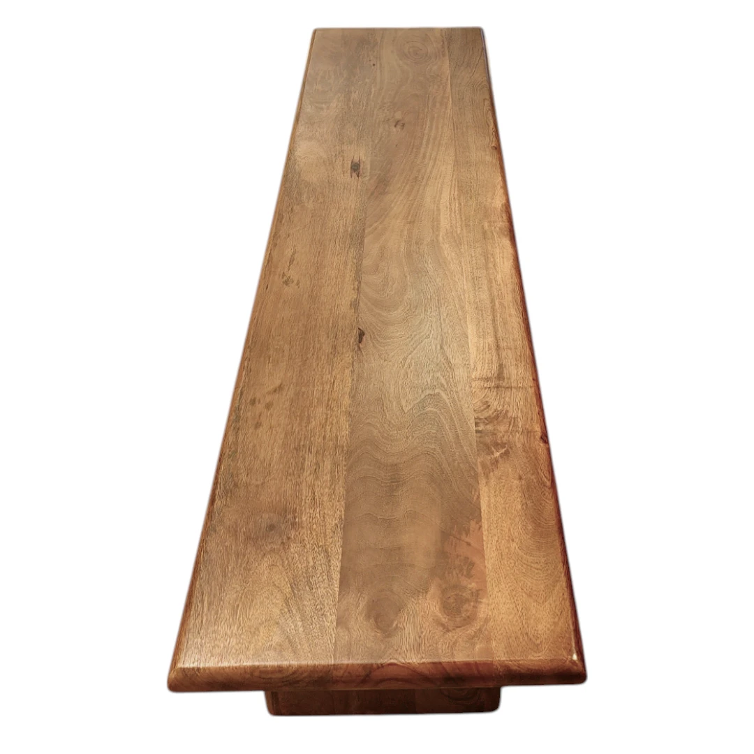 Serene Solid Mango Wood Bench