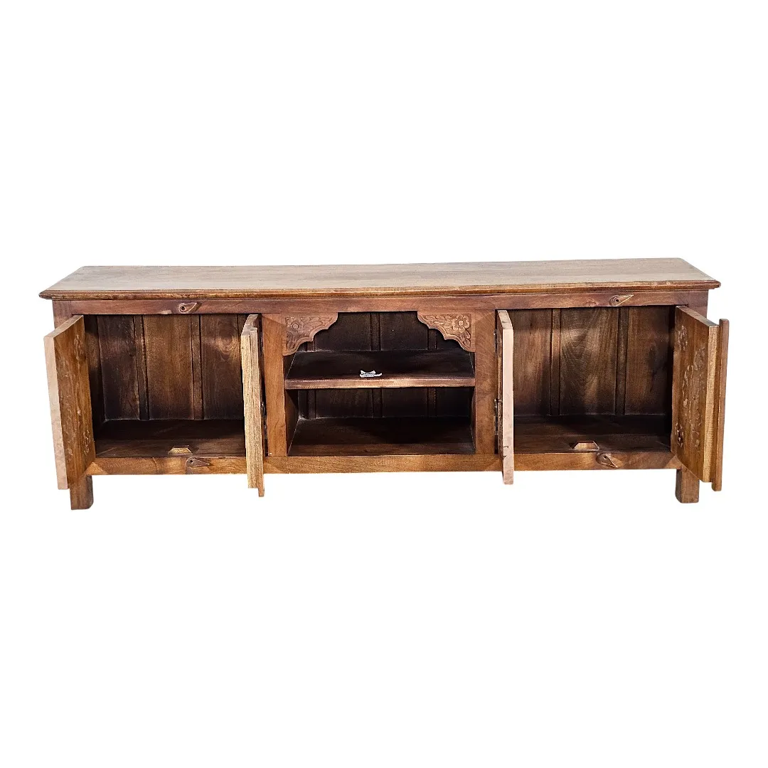 Wandering Petal Carved Media Buffet