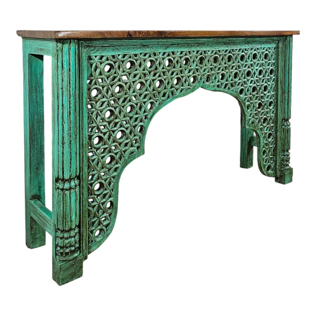 Zoya Carved Accent Table