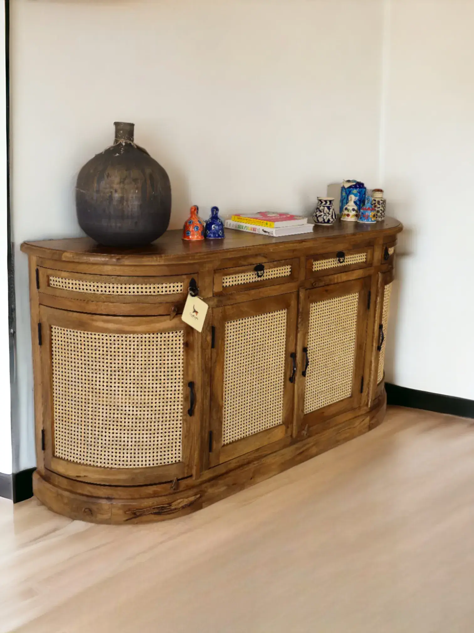 Château Demilune Collection Rattan Sideboard