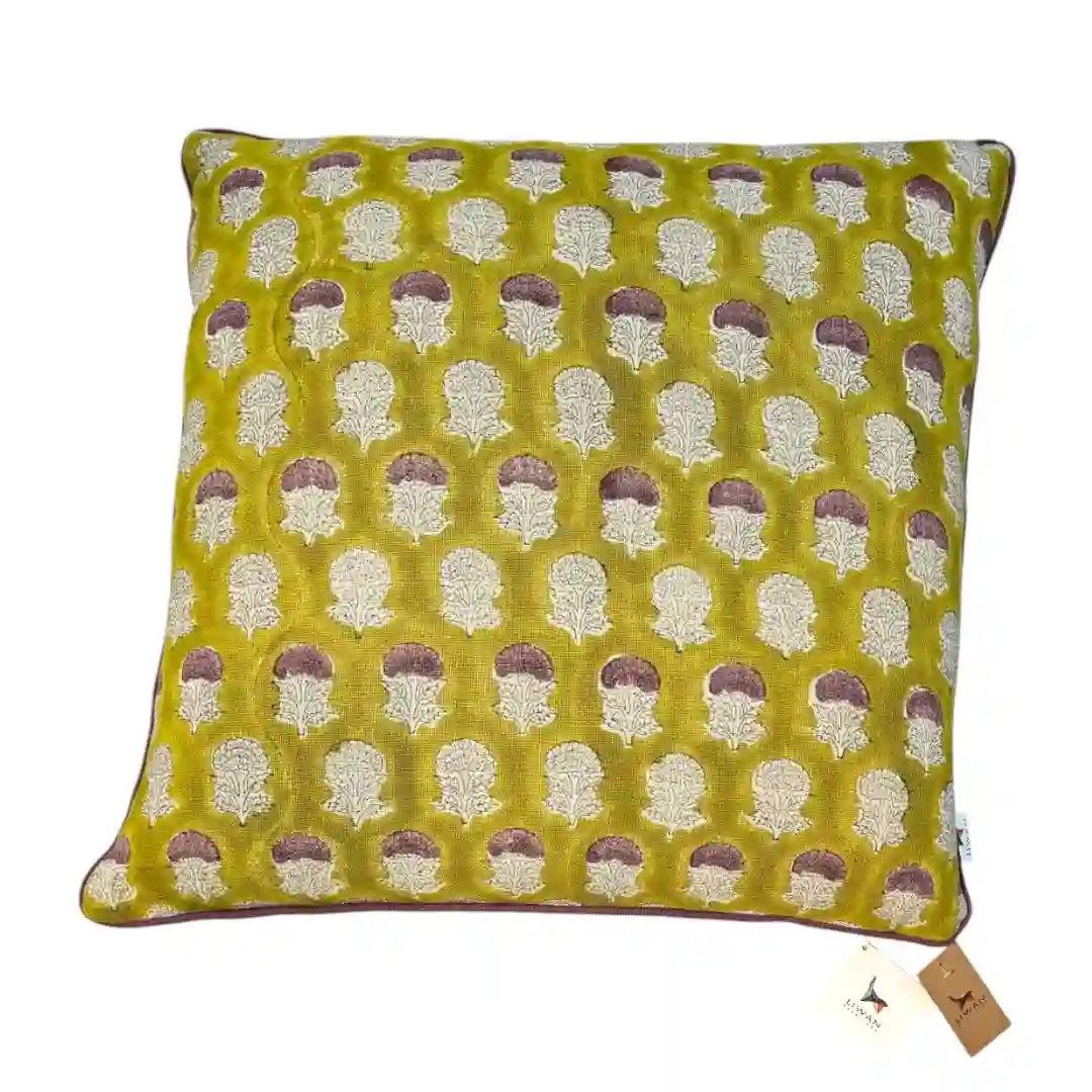 THE ISFAHAN VERDANT GARDEN CUSHION COVER