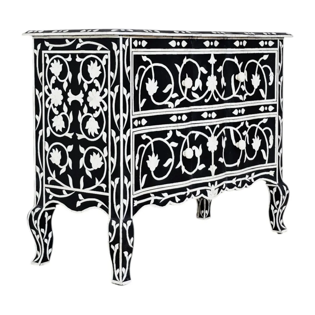 THE SHAH JAHAN BONE INLAY COMMODE