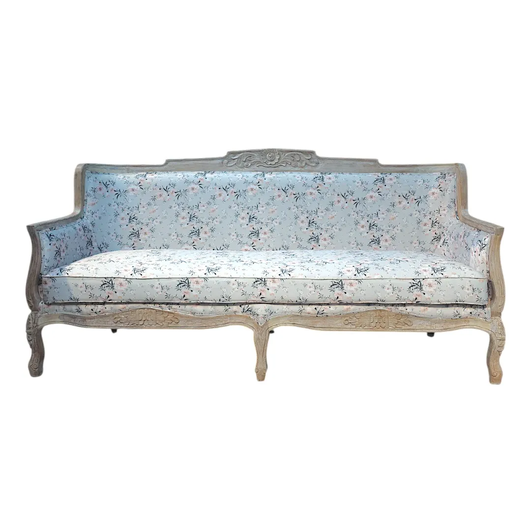 L’Amour Floral Hand Carved Sofa