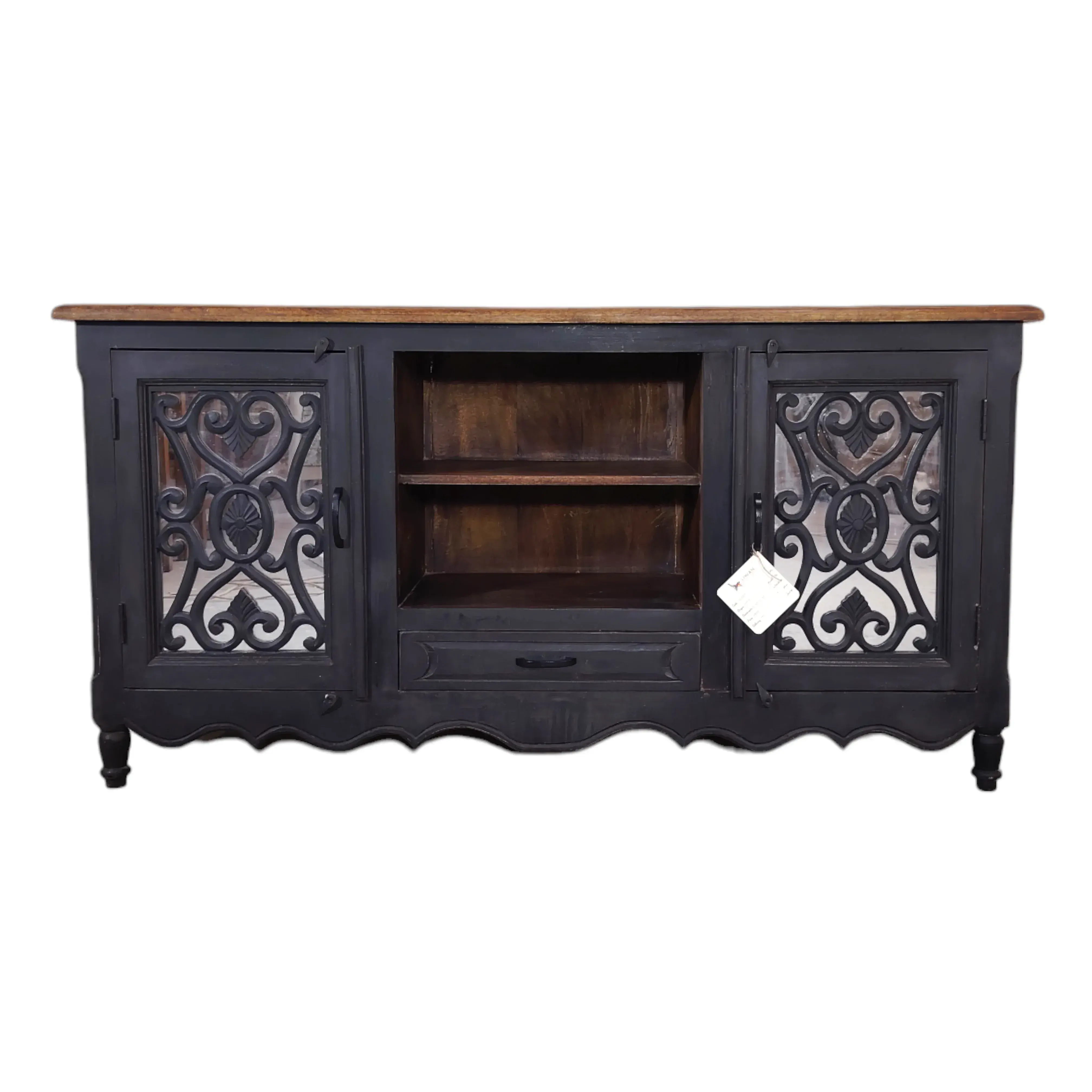 French provincial media Tv console/sideboard