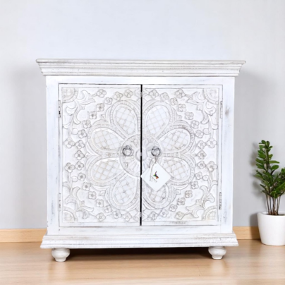 Artisan Carved Accent Cabinet