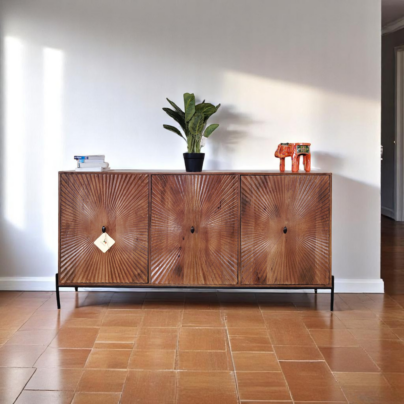 Radial Carved Sideboard