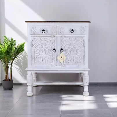 Carved Accent Cabinet